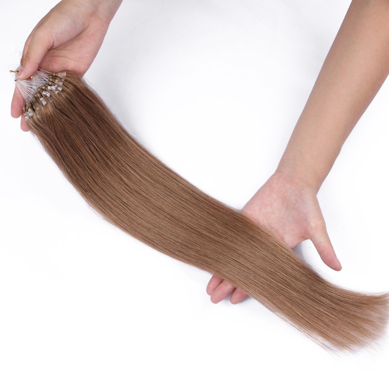 Micro Loop Ring Hair Extension Straight 100% Virgin Remy Hair 12A Grade Brazilian Micro Ring Extensions